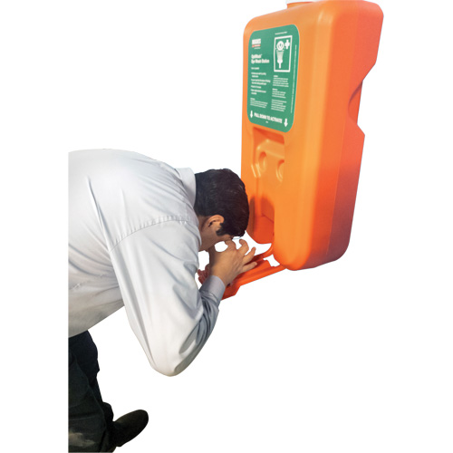 Portable Self-Contained Eyewash Station, Gravity-Fed, 10 gal. Capacity, Meets ANSI Z358.1 GTA Hardware Inc