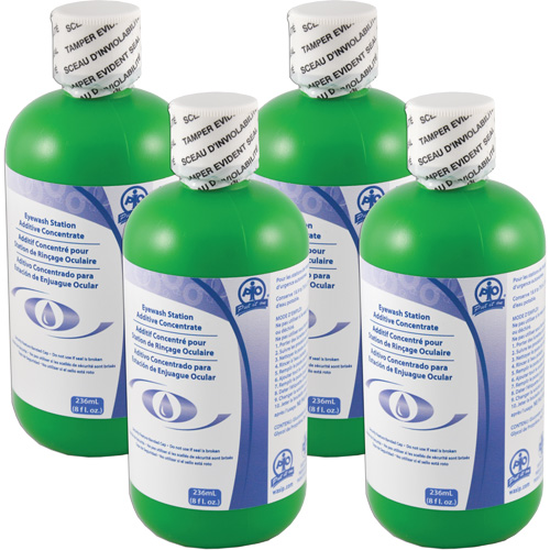 Additif pour pr&eacute;server l'eau dans les douches oculaires d'urgence autonomes, Canada, paquet de 4, 8 oz GTA Hardware Inc