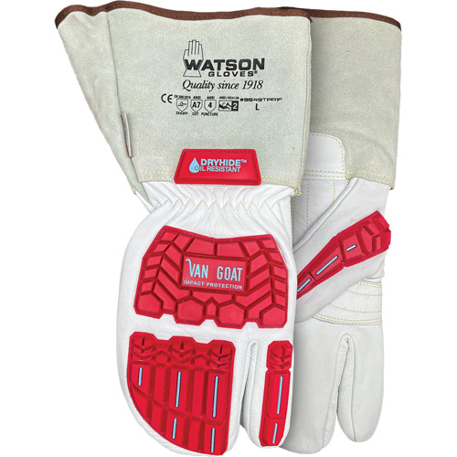Van Goat 1-Finger Cut-Resistant Mitts, Size Medium, Goatskin Shell, ASTM ANSI Level A7 GTA Hardware Inc