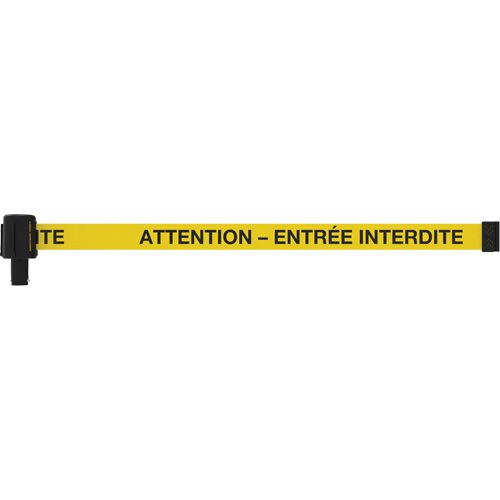 Banni&egrave;re PLUS, Attention - Entr&eacute;e Interdite, 15', Ruban Noir et jaune GTA Hardware Inc