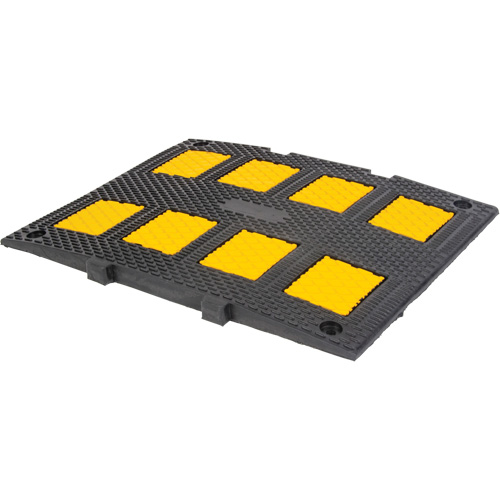 Middle Speed Hump, Rubber, 3' L x 20" W x 2" H GTA Hardware Inc