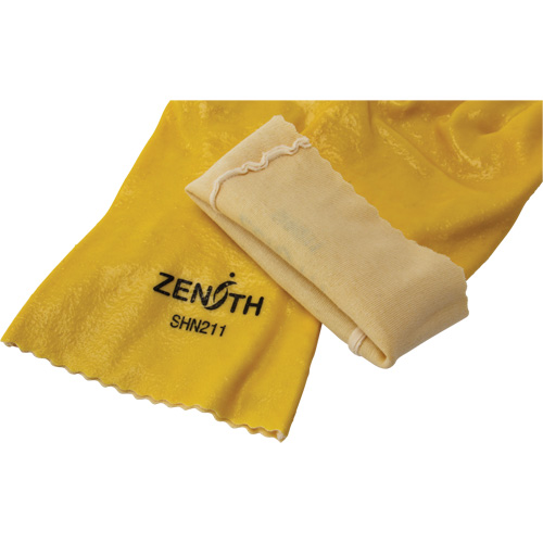 Rough-Finish Chemical-Resistant Gloves, Size 9, 12" L, PVC, Interlock Inner Lining, 47-mil GTA Hardware Inc