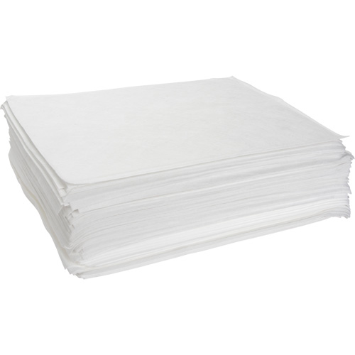 Meltblown Sorbent Pads, Oil Only, 15" x 19", 12 gal. Absorbancy GTA Hardware Inc