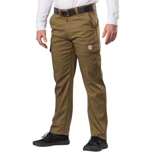 Pantalon cargo Big Flex, Poly-coton/Spandex, Vert olive militaire, Taille 46, Entrejambe 30 GTA Hardware Inc