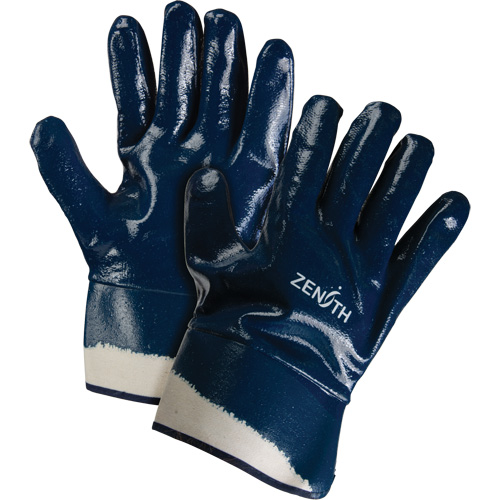 Gants &agrave; poignet de s&eacute;curit&eacute; de poids lourd, 11/2T-Grand, R&ecirc;vetement Nitrile, Enveloppe en Coton GTA Hardware Inc