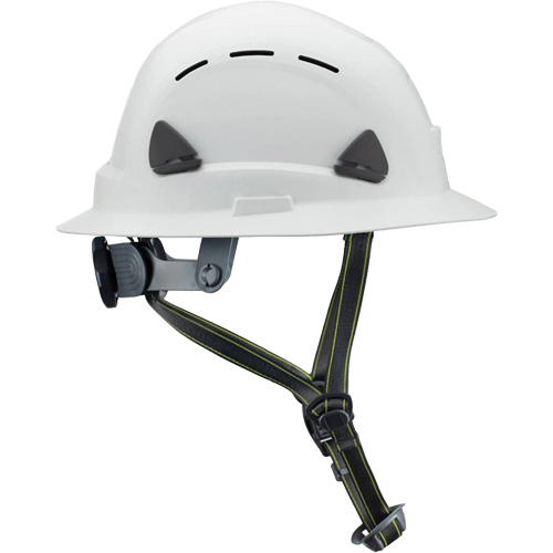 Casque Fibre Metal de style escalade avec bordure compl&egrave;te, R&eacute;pond aux normes CSA type 2, Suspension Rochet, Ventil&eacute; GTA Hardware Inc