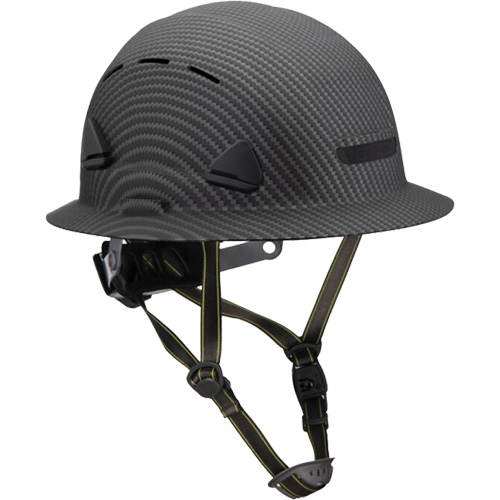 Fibre Metal Climbing Style Helmet with Full Brim, Meets CSA Type 2, Ratchet Suspension, Vented GTA Hardware Inc