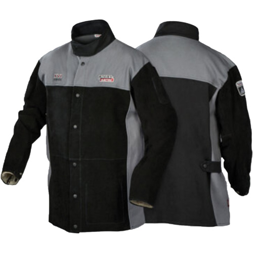 Veste de soudage FR robuste de s&eacute;rie XVI, Cuir, Moyen, Noir GTA Hardware Inc