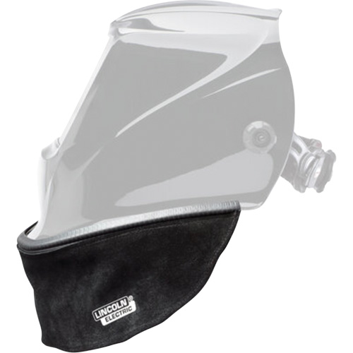 Split Leather Helmet Bib with Press Fit Seal, Black GTA Hardware Inc