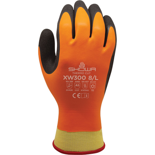 Gants r&eacute;sistants &agrave; la coupe et au froid XW300 , 7/Moyen, R&ecirc;vetement Latex de caoutchouc, Enveloppe en Kevlar GTA Hardware Inc