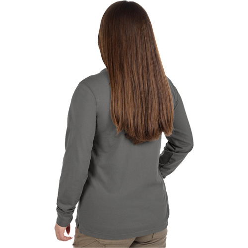 T-shirt &agrave; manches longues avec poches GRIDIRON, Femmes, T-petit, Gris GTA Hardware Inc