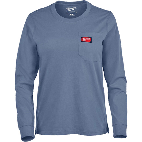 T-shirt &agrave; manches longues avec poches GRIDIRON, Femmes, T-petit, Bleu GTA Hardware Inc
