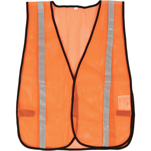 Compact Mesh Safety Vest, High Visibility Orange, Polyester GTA Hardware Inc