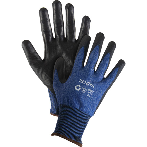 Gants &eacute;lastiques &eacute;cologiques r&eacute;sistants &agrave; la coupe, Taille 7, Calibre 18, Rev&ecirc;tement Polyur&eacute;thane, Enveloppe en Acier inoxydable/PEHP/rPET, ASTM ANSI niveau A5 GTA Hardware Inc