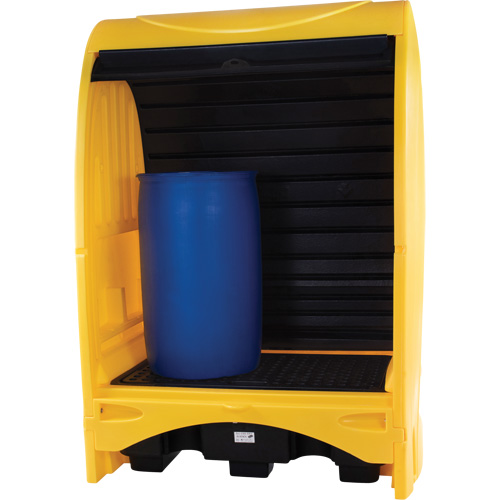 Palette contre les d&eacute;versements &agrave; couvercle dur pour 2 barils, 43,11" lo x 61,61" la x 83,07" h, Capacit&eacute; de charge 1433 lb GTA Hardware Inc