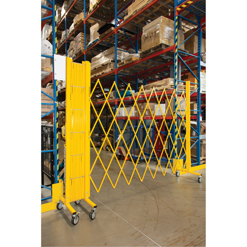 Barri&egrave;re extensible, 84" h x 20' lo, Jaune GTA Hardware Inc