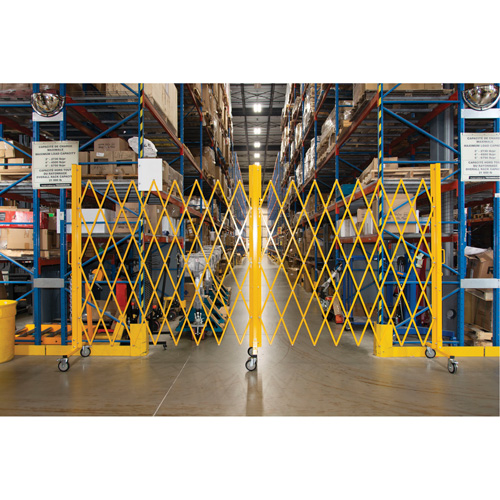 Barri&egrave;re extensible, 84" h x 20' lo, Jaune GTA Hardware Inc