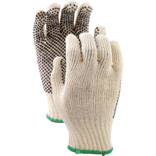 417 PVC Dotted String Knit Gloves, Poly/Cotton, Single Sided, Small GTA Hardware Inc