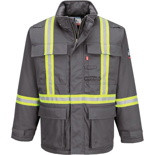 Bizflame&reg; 88/12 Insulated Winter Parka, Grey, Medium (Tall) GTA Hardware Inc