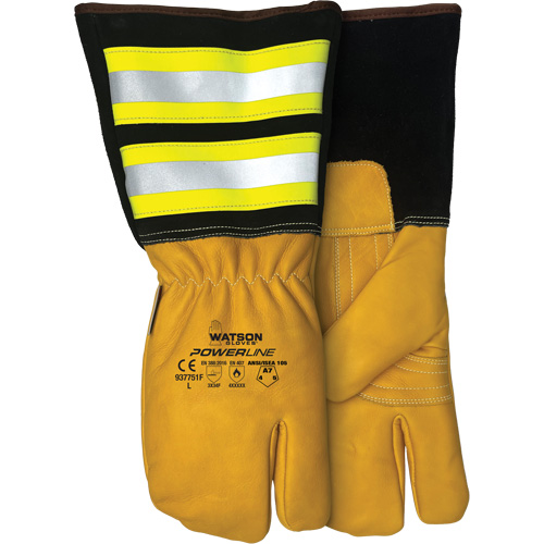 Powerline One-Finger Water-Resistant Mitt, Leather, Medium GTA Hardware Inc