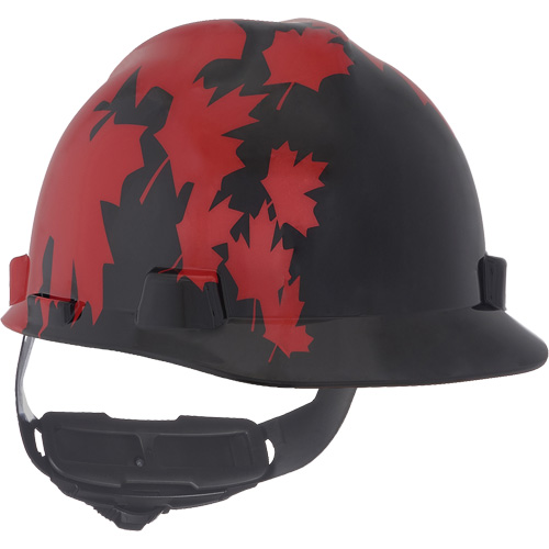 Casque sp&eacute;cialis&eacute; V-Gard, Suspension Rochet, Noir/Rouge GTA Hardware Inc