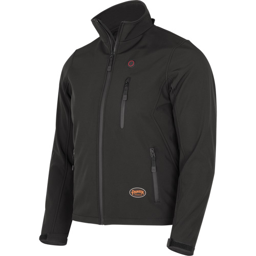 Heated Soft-Shell Jacket, Men's, Small, Black GTA Hardware Inc