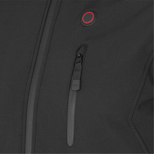 Heated Soft-Shell Jacket, Men's, Small, Black GTA Hardware Inc