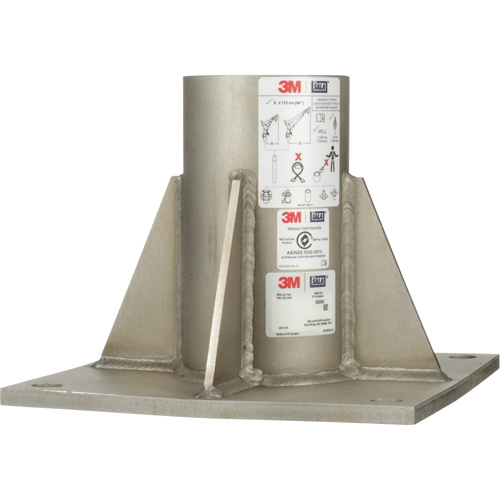 Base de m&acirc;t de potence haute capacit&eacute; en acier inoxydable &agrave; fixation au sol pour espace clos DBI-SALA GTA Hardware Inc
