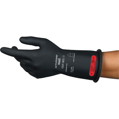 Gants &eacute;lectriques isol&eacute;s ultra l&eacute;gers ActivArmr RIG R011BUL, ASTM classe 0, Taille 9, 11" lo GTA Hardware Inc