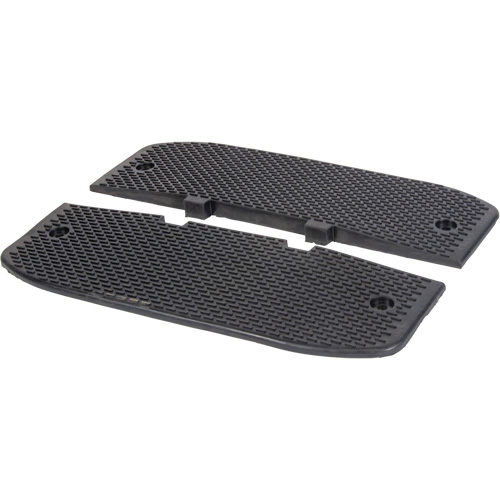 Embouts d'extr&eacute;mit&eacute;s pour bosse de d&eacute;c&eacute;l&eacute;ration, Caoutchouc, 3' lo x 20" la x 2" h GTA Hardware Inc