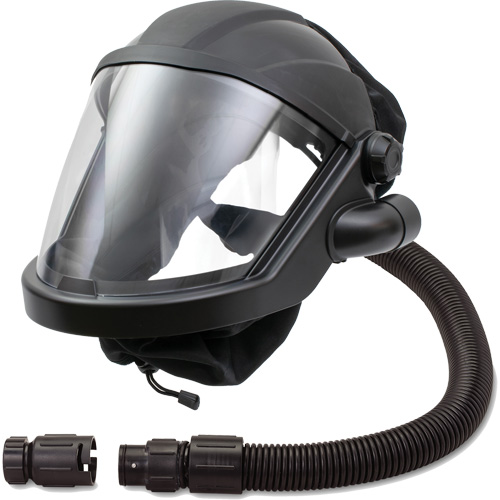 MAXSHIELD&reg; Supplied Air Respirator Shield with Control Valve, Universal, Facepiece GTA Hardware Inc