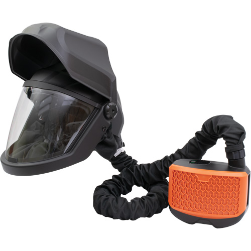 Visi&egrave;re rabattable PEAKAIR DEFENDER & ensemble de souffleur X90VX, Respirateur &agrave; masque/Masque de soudage, Pile Lithium-ion GTA Hardware Inc