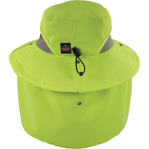 Chapeau de garde forestier 8934 Chill-Its avec prot&egrave;ge-nuque, grand/tr&egrave;s-grand, Lime haute visibilit&eacute; GTA Hardware Inc
