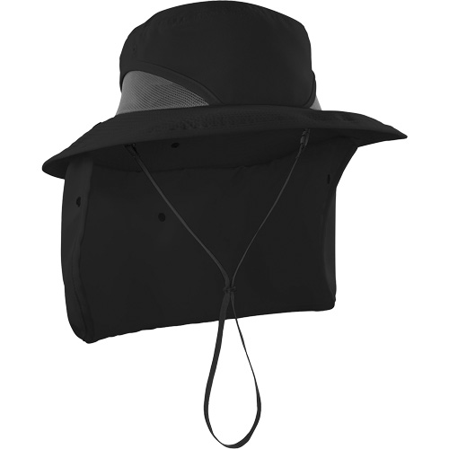 Chapeau de garde forestier 8934 Chill-Its avec prot&egrave;ge-nuque, grand/ T-grand, Noir GTA Hardware Inc
