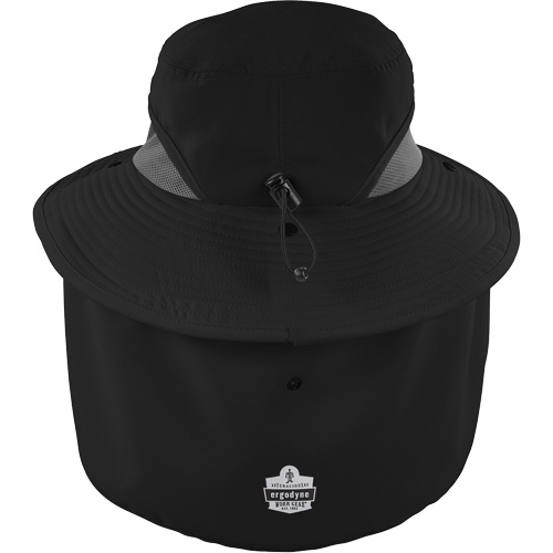 Chapeau de garde forestier 8934 Chill-Its avec prot&egrave;ge-nuque, grand/ T-grand, Noir GTA Hardware Inc