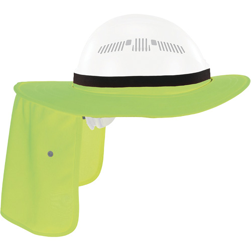 Visi&egrave;re universelle avec protection de la nuque pour casque de s&eacute;curit&eacute; Chill-Its 6661, Lime haute visibilit&eacute; GTA Hardware Inc