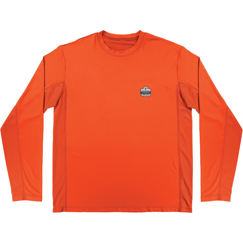 Chemise de refroidissement &agrave; manches longues avec protection solaire et UV Chill-Its 6689, Orange, Petit GTA Hardware Inc
