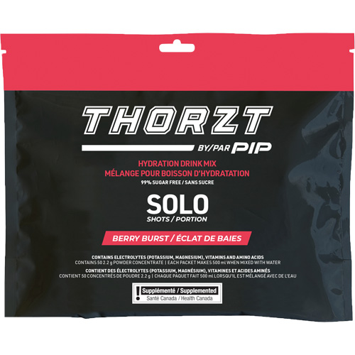 THORZT Sugar-Free Solo Shot Hydration Drink Mix, Single Serve, Berry Burst GTA Hardware Inc