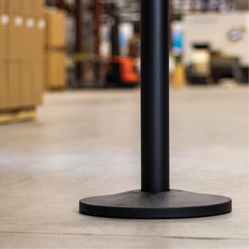 Ensemble de montants industriels avec chaîne en plastique, Hauteur de 37", Noir GTA Hardware Inc