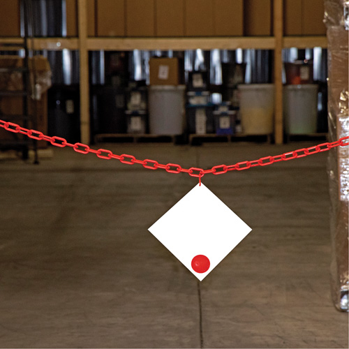 Chaîne de barri&egrave;re en plastique, Vert, Maillon de 2", 100' de long GTA Hardware Inc