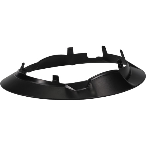 Bordure large compl&egrave;te &agrave; agrafe pour casque d'alpiniste RZRBack, blanc GTA Hardware Inc
