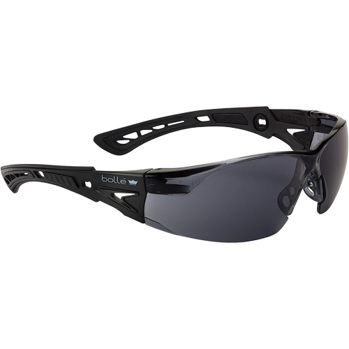 Lunettes de s&eacute;curit&eacute; Rush + BSSI, Lentille Fum&eacute;e/Gris, Antibu&eacute;e/Anti-&eacute;gratignures, ANSI Z87+ GTA Hardware Inc