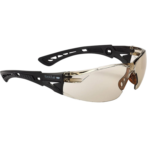 Rush+ BSSI Safety Glasses, Brown/Copper Lens, Anti-Fog/Anti-Scratch, ANSI Z87+ GTA Hardware Inc