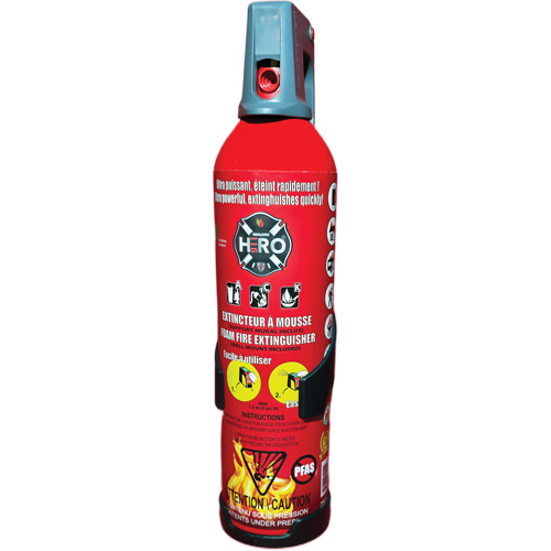 Extincteur Hero 911 sans PFAS, ACK, Capacit&eacute; 750 ml GTA Hardware Inc