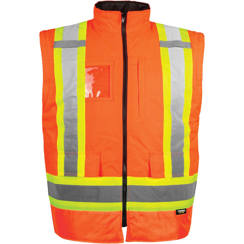 High-Visibility 7-in-1 Jacket, Polyester, High Visibility Orange, Small GTA Hardware Inc