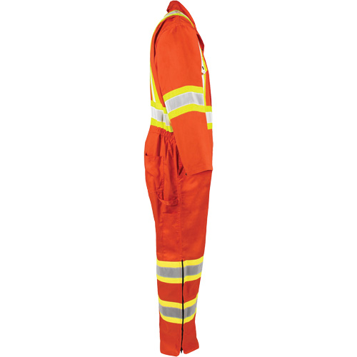 High-Visibility Unlined Coveralls, Medium, High Visibility Orange GTA Hardware Inc