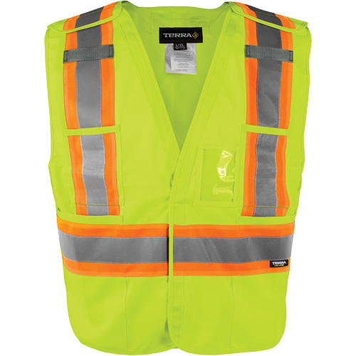 High-Visibility 5-Point Tear Away Vest, High Visibility Orange, Medium/Small, Polyester GTA Hardware Inc