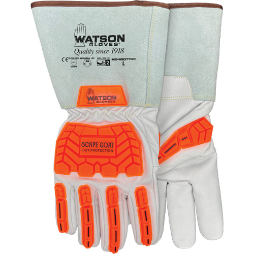 Gants r&eacute;sistants &agrave; la coupe Scape Goat, Petit, Paume en Ch&egrave;vre, Poignet Manchette/Conducteur GTA Hardware Inc