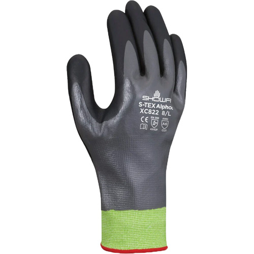 S-TEX Alpha XC822 Cut-Resistant Gloves, Size Large/8, 18 Gauge, Nitrile Coated, Tungsten Shell, ASTM ANSI Level A6 GTA Hardware Inc