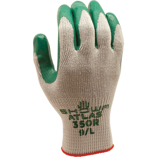ATLAS 350 Gloves, 9/Large, Nitrile Coating, 10 Gauge, Polyester/Cotton Shell GTA Hardware Inc